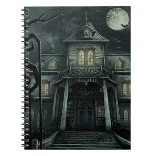 Halloween Mint Oerwoud Green Haunted Manor Notitieboek