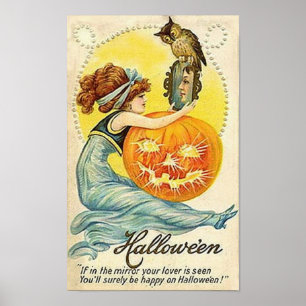  Halloween Mirror-kaart Poster
