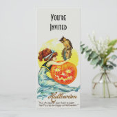 Halloween Mirror-uitnodiging Kaart (Staand voorkant)