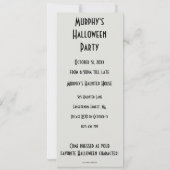 Halloween Mirror-uitnodiging Kaart (Achterkant)