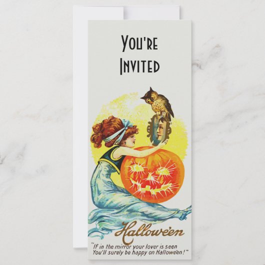Halloween Mirror-uitnodiging Kaart (Voorkant)