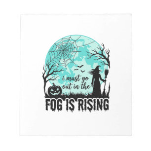 Halloween Mist Komt Opheffen Heks Pompoen Vintage  Notitieblok