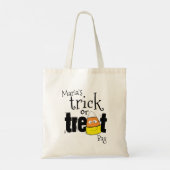 Halloween Mmm...Snoepjes Snoephoorntje Script Tote Bag (Achterkant)