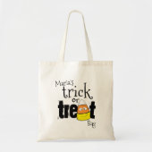 Halloween Mmm...Snoepjes Snoephoorntje Script Tote Bag (Voorkant)