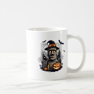 Halloween Moai standbeeld Oude cultuur Koffiemok