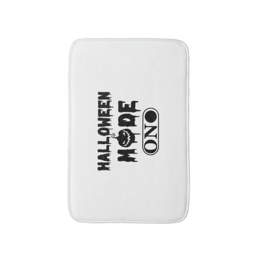 Halloween Mode Aan - Feest Halloween Pompoen Badmat (Voorkant Verticaal)