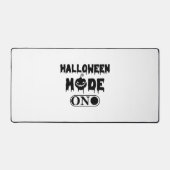 Halloween Mode Aan - Feest Halloween Pompoen Bureaumat (Voorkant)