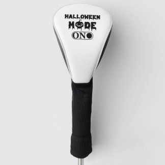 Halloween Mode Aan - Feest Halloween Pompoen Golfheadcover