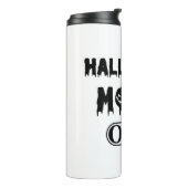 Halloween Mode Aan - Feest Halloween Pompoen Thermosbeker (Gedraaid links)