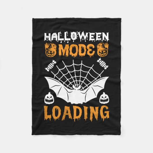 Halloween Mode Loading Birthday Fleece Deken (Voorkant)