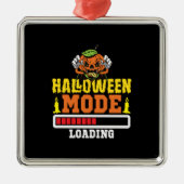 Halloween Mode Loading Birthday Metalen Ornament (Voorkant)