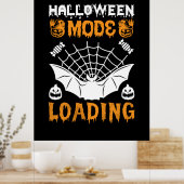 Halloween Mode Loading Birthday Poster (Keuken)
