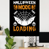 Halloween Mode Loading Birthday Poster (Thuiskantoor)