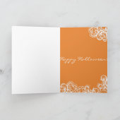 Halloween mode met zwarte kant kaart (Binnen)