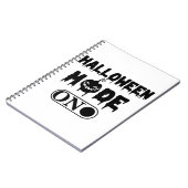 Halloween Mode On - Party Halloween Pumpkin Notitieboek (Linkerzijde)