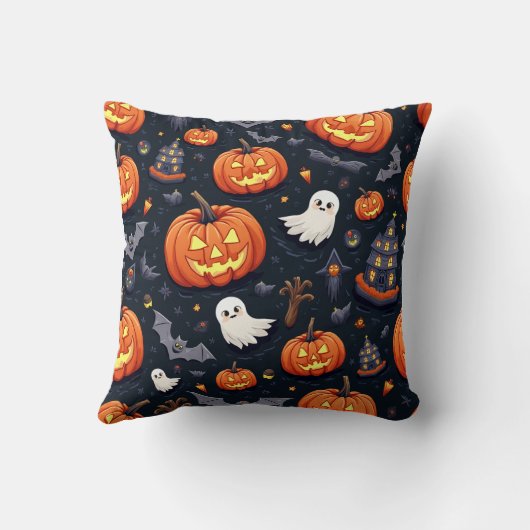 Halloween Mode Patroon Kussen, Baguette Kussen (Achterkant)