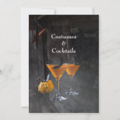 Halloween Modern Gothic Witch Broom Dark Photo Kaart (Achterkant)