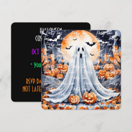 Halloween Modern Pumpkin Autumn Collectie Kaart
