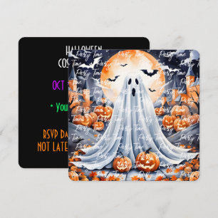Halloween Modern Pumpkin Autumn Collectie Kaart