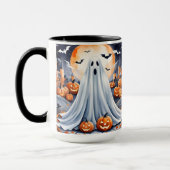 Halloween Modern Pumpkin Autumn Collectie Mok (Links)