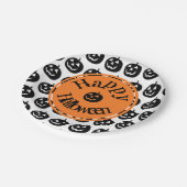 Halloween Modern Pumpkin-ontwerp Papieren Bordje (Gekanteld)