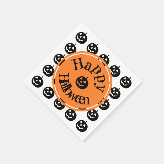 Halloween Modern Pumpkin Servet (Hoek)