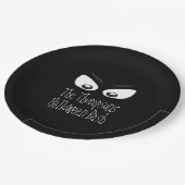 Halloween Modern Rustic Spooky Scary Ghost Eyes Papieren Bordje (Gekanteld)