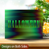 Halloween moderne abstracte groene gothische typog briefkaart