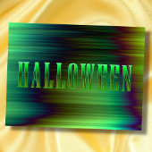 Halloween moderne abstracte groene gothische typog briefkaart