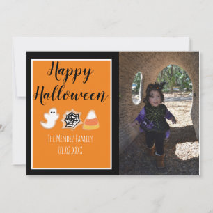 Halloween Moderne Gebakken Koekjes Foto Kaart