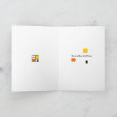 Halloween - Moderne kunstgeesten Feestdagen Kaart (Binnen)