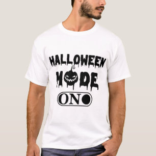 Halloween Modus Aan - Feest Halloween Pompoen T-shirt