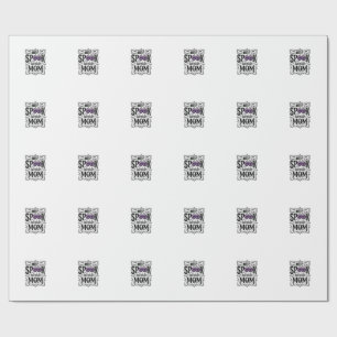 Halloween Moeder Griezelige Vintage Gravure Shirt Cadeaupapier