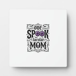 Halloween Moeder Griezelige Vintage Gravure Shirt Fotoplaat