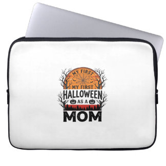 Halloween Moeder Mijn Eerste Griezelen Vintage_1 Laptop Sleeve