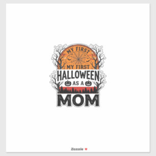 Halloween Moeder Mijn Eerste Griezelen Vintage_1 Sticker