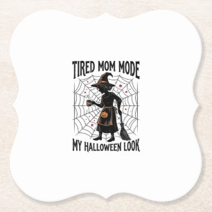 Halloween Moeder Shirt Moe Costume Vintage Grafisc Kartonnen Onderzetters