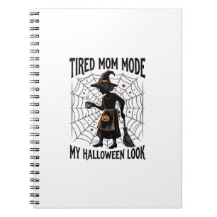 Halloween Moeder Shirt Moe Costume Vintage Grafisc Notitieboek