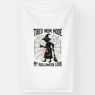 Halloween Moeder Shirt Moe Uitgeput Kostuum Vintag Spandoek