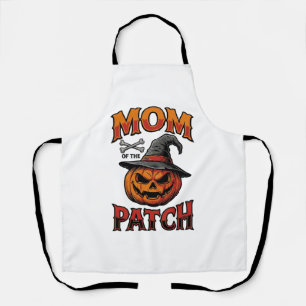 Halloween Moeder Shirt Pompoen Botten Vintage Kuns Schort