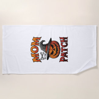 Halloween Moeder Shirt Pompoen Botten Vintage Kuns Strandlaken