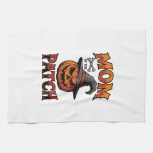 Halloween Moeder Shirt Pompoen Botten Vintage Kuns Theedoek