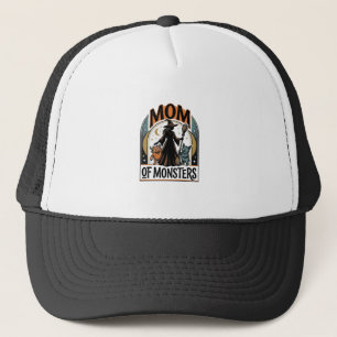 Halloween Moeder T-shirt Griezelig Monster Familie Trucker Pet