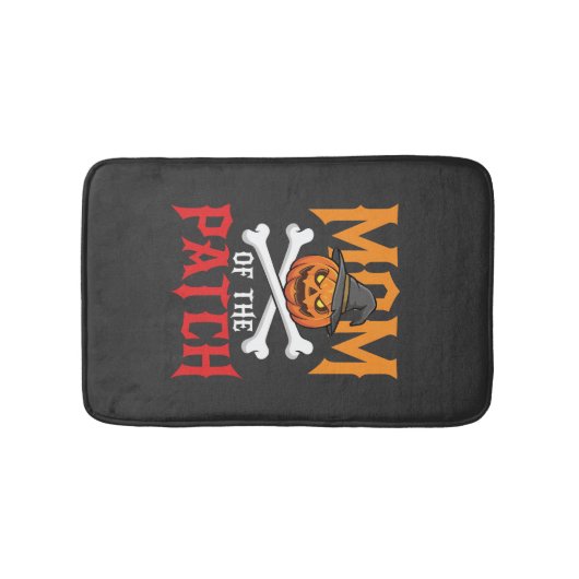 Halloween Moeder van de Patch Pompoen Heks Badmat (Voorkant)