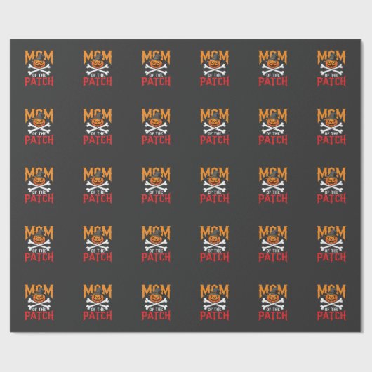 Halloween Moeder van de Patch Pompoen Heks Cadeaupapier (Vlak)