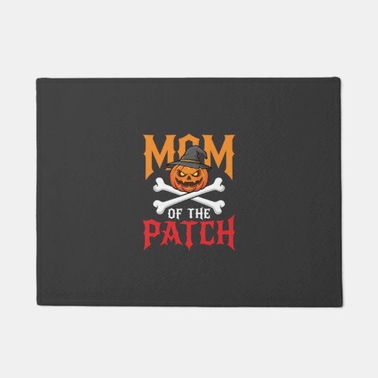 Halloween Moeder van de Patch Pompoen Heks Deurmat (Voorkant)