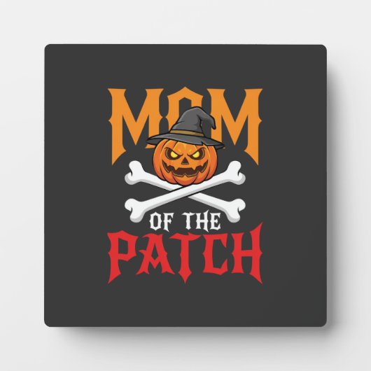Halloween Moeder van de Patch Pompoen Heks Fotoplaat (Voorkant)