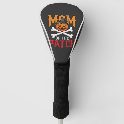 Halloween Moeder van de Patch Pompoen Heks Golfheadcover (Voorkant)