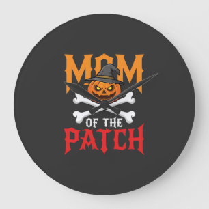 Halloween Moeder van de Patch Pompoen Heks Grote Klok