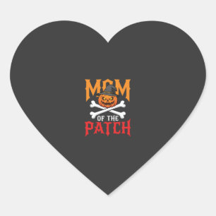 Halloween Moeder van de Patch Pompoen Heks Hart Sticker